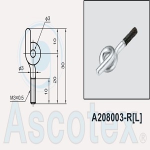 Đuôi dẫn hướng kim loại Ascotex A208003-R-Metal Yarn Guides